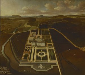 South Prospect of Hampton Court, Herefordshire by John Stevens
